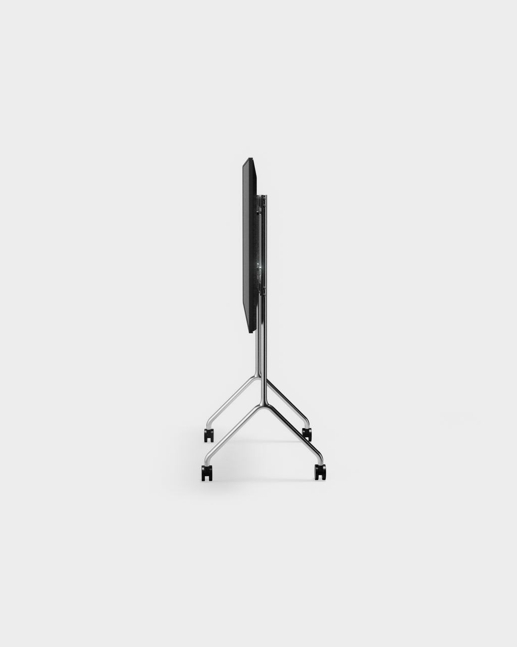 Pedestal Moon Light TV Stands 020 Chrome