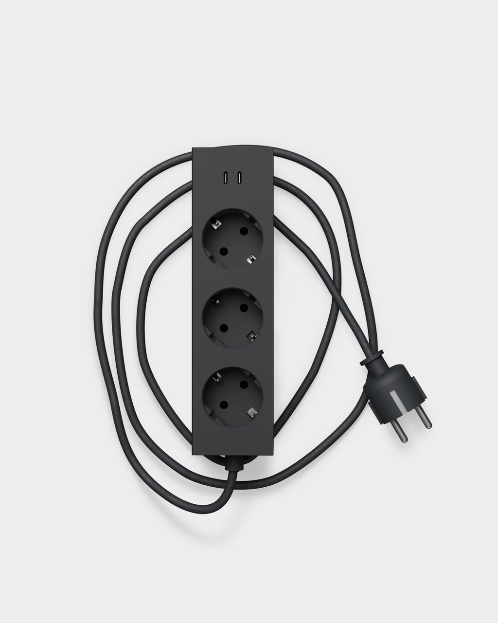 Pedestal Power Bar - USB-C - 2-Meter Power Bar 001 Charcoal