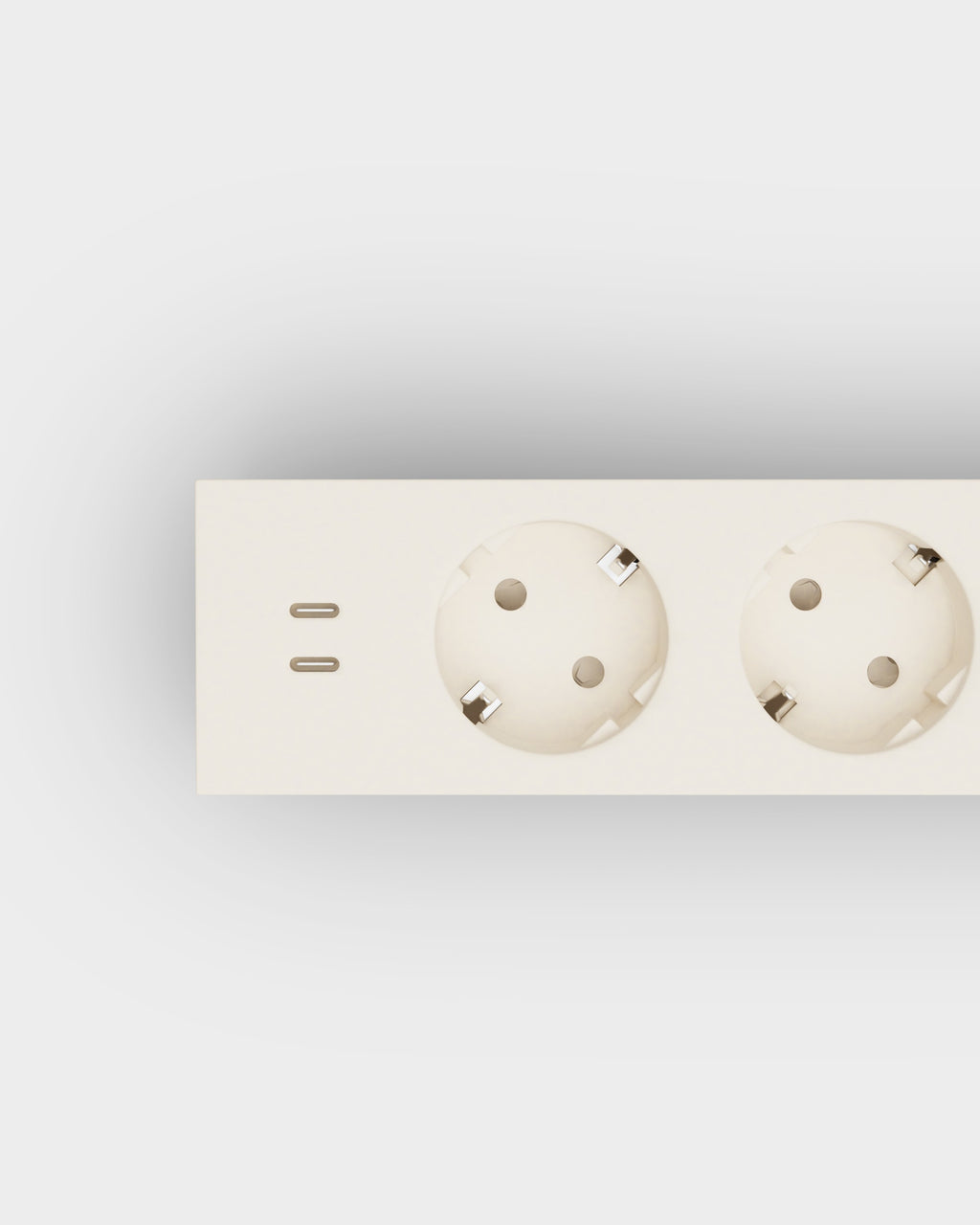 Pedestal Power Bar - USB-C - 2-Meter Power Bar 007 Pearl