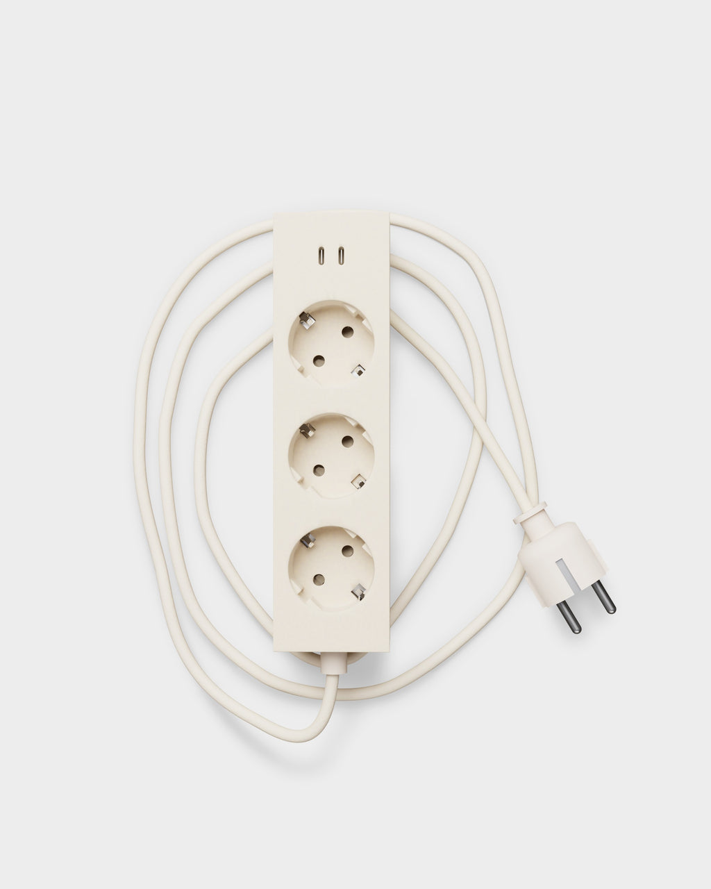 Pedestal Power Bar - USB-C - 2-Meter Power Bar 007 Pearl