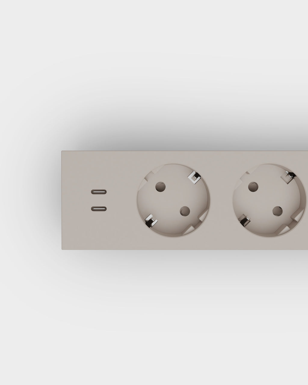 Pedestal Power Bar - USB-C - 2-Meter Power Bar 028 Oat