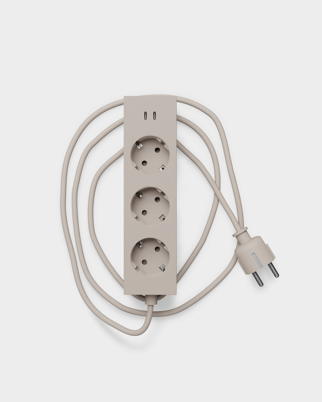 Pedestal Power Bar - USB-C - 2-Meter Power Bar 028 Oat
